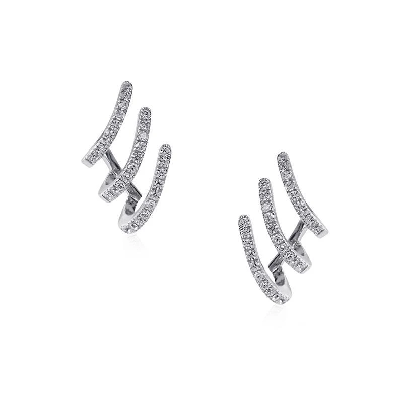 Jax Ear Cuffs White Gold Plated 10 Jax Ear Cuffs White Gold Plated - Image 8