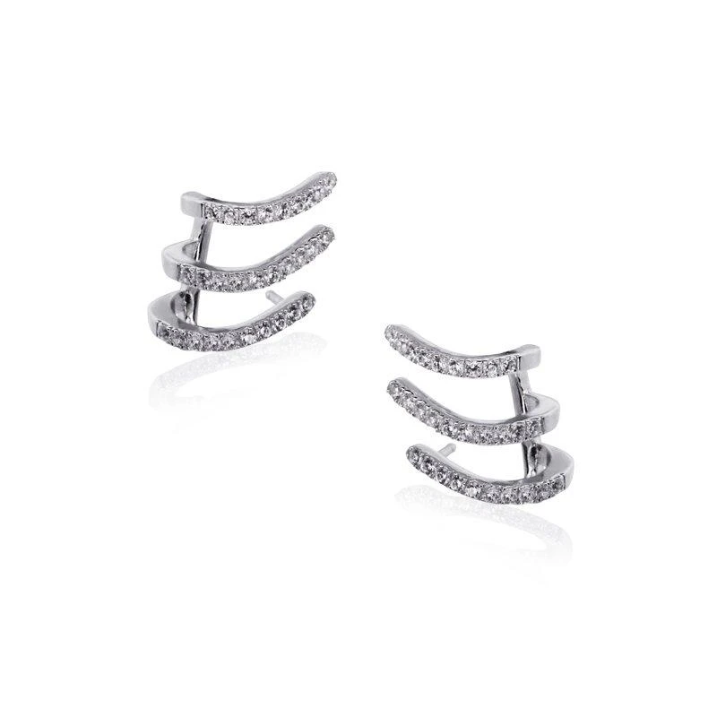 Jax Ear Cuffs White Gold Plated 7 Jax Ear Cuffs White Gold Plated - Image 5