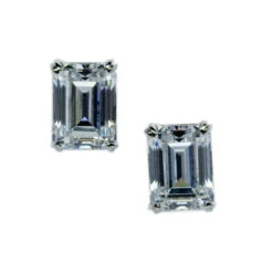 Fulton Studs White Gold -Lustre Jewelry Shop 20095 3 A