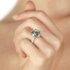 Easton Round Microset Ring -Lustre Jewelry Shop 20638 c