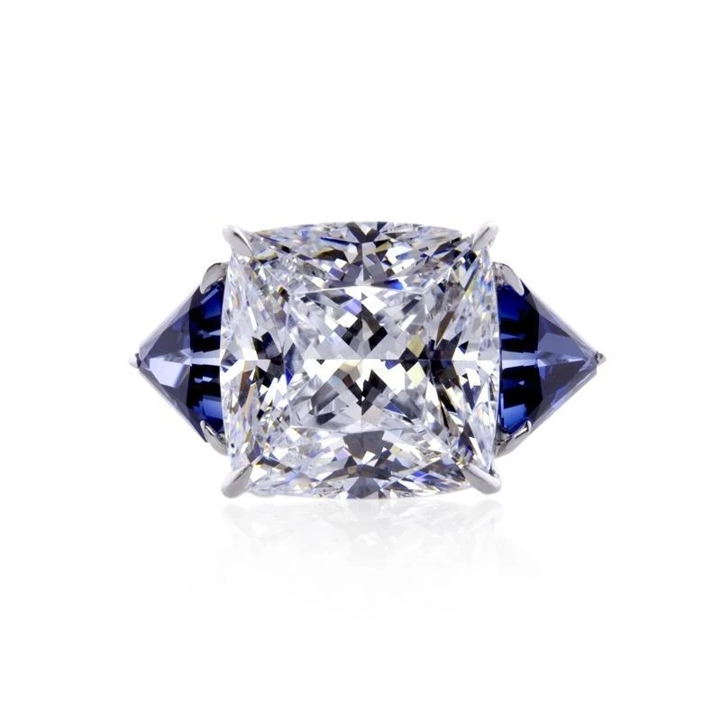 Gemma Sapphire Cocktail 9K White Gold 4 Gemma Sapphire Cocktail 9K White Gold - Image 2