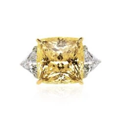 Gemma Canary Cocktail Ring -Lustre Jewelry Shop 20907 a 1