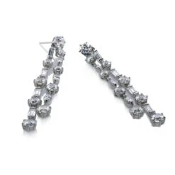 Harmony Drop Earrings White Gold Plated -Lustre Jewelry Shop 21928 1 b