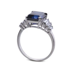 Isla Sapphire Ring White Gold Plated -Lustre Jewelry Shop 22636 b