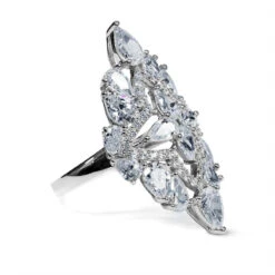 Antoinette Ring White Gold Plated -Lustre Jewelry Shop 23074 5 b