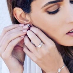 Vega Ring White Gold Plated -Lustre Jewelry Shop 23769 4 C