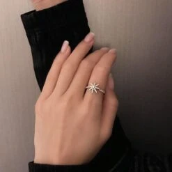 Vega Ring White Gold Plated -Lustre Jewelry Shop 23769 c 1