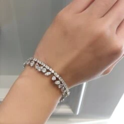 Taini Bracelet White Gold Plated -Lustre Jewelry Shop 23791 1