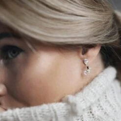 Navis Ear Jackets White Gold Plated -Lustre Jewelry Shop 23806 1 C2 ec5671ce d48b 4502 8107 81db22f00f51