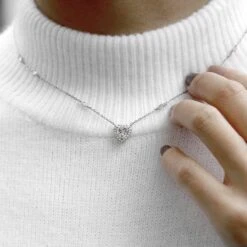 Cora Necklace White Gold Plated -Lustre Jewelry Shop 23840 1 c cd1c547f 8c26 44ba b746 c45af48cf436