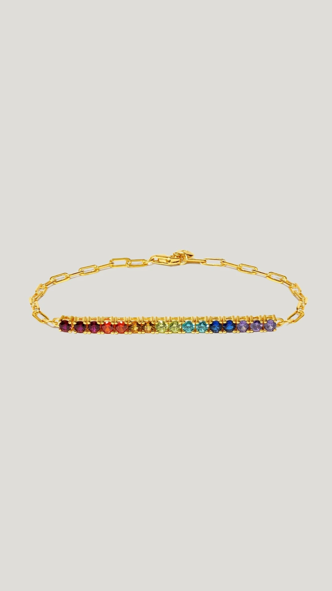 Aimee Rainbow Bracelet 18K Gold Vermeil 4 Aimee Rainbow Bracelet 18K Gold Vermeil - Image 2