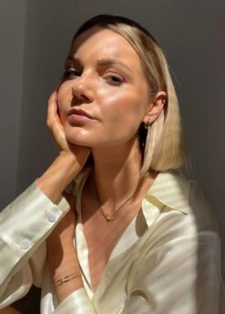 Haley Hoops Small 18K Gold Vermeil -Lustre Jewelry Shop 7432f175 baa7 40ae 8ca2 434a5929365e