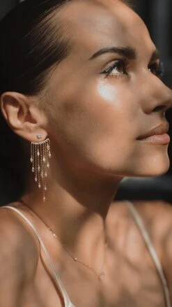 A-Lister Ear Jacket 18K Gold Vermeil -Lustre Jewelry Shop A Lister Ear Jacket Gold Vermeil kjs8saa