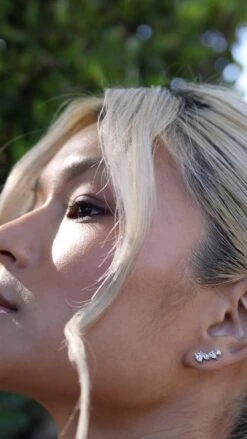 Abigail Studs White Gold Plated -Lustre Jewelry Shop ABIGAIL 3737NS