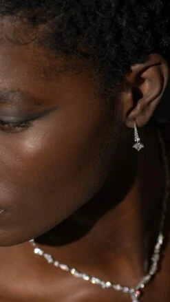 Thea Drop Princess White Gold Plated 17 Thea Drop Princess White Gold Plated -Lustre Jewelry Shop AMARE 87SJHS