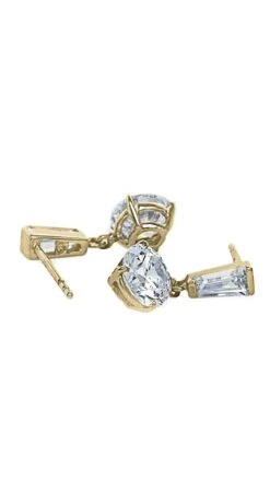 Athena Baguette Round Drops Yellow Gold -Lustre Jewelry Shop ATHENA 989A8A333 e0b16c4b cc92 4411 8f2c 5348d38f3e98