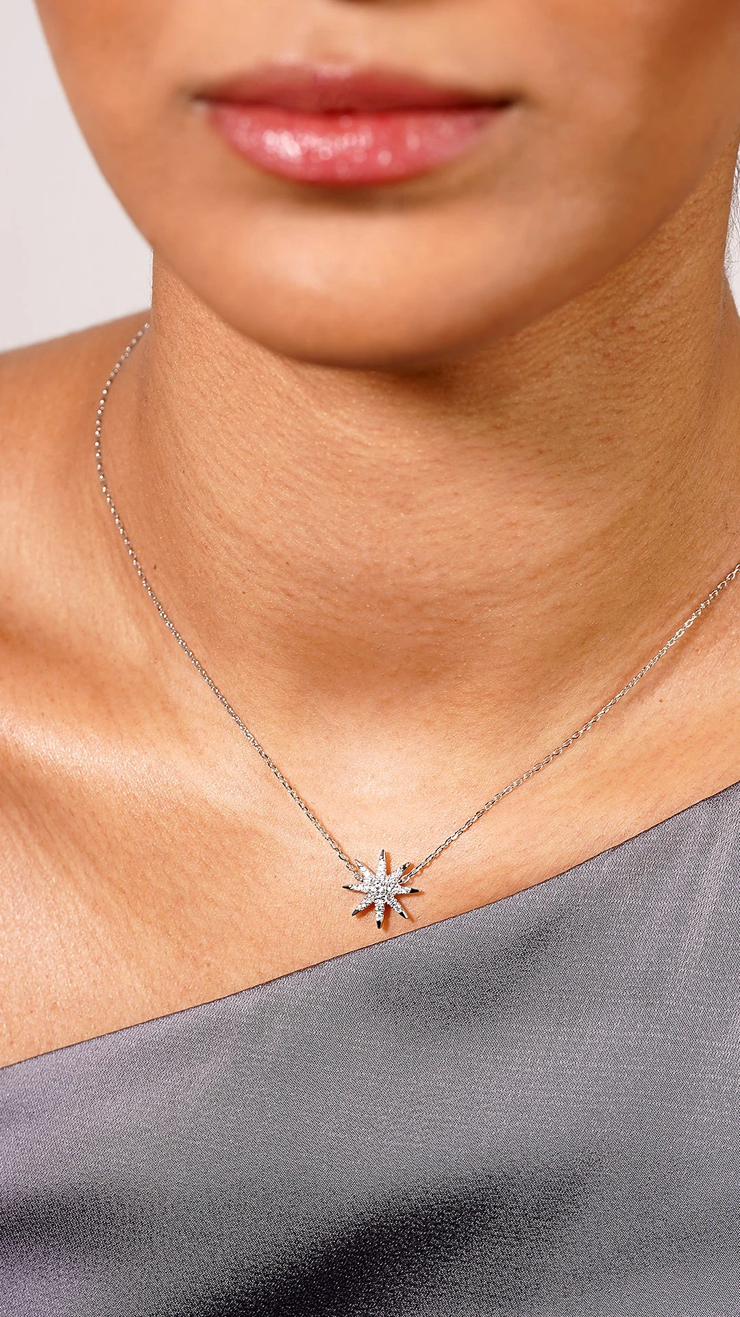 Atrias Necklace White Gold Plated 9 Atrias Necklace White Gold Plated - Image 7