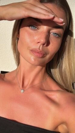 Atrias Necklace White Gold Plated 16 Atrias Necklace White Gold Plated -Lustre Jewelry Shop ATRIAS SS88SS