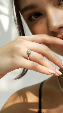 Ada Ring 18K White Gold -Lustre Jewelry Shop Ada Ring 18K White Gold 38383DKDKD