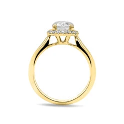 Ada Ring 18K Yellow Gold -Lustre Jewelry Shop Ada BDR2965 SIDE YG WS