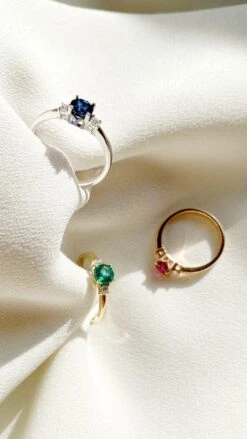 Adeline Ring 0.50ct Sapphire 18K White Gold -Lustre Jewelry Shop AdelineRing EM RU SA GROUP 015ead68 b219 46b7 9688 ae278afefb48