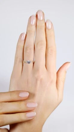 Adina Ring 18K Rose Gold 7 Adina Ring 18K Rose Gold -Lustre Jewelry Shop Adeline BDR2984 HAND RG WS