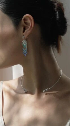 Izar Choker White Gold Plated -Lustre Jewelry Shop Alba Chandeliers Sapphire Rain Silver 8d8jsj a4bfe1a4 f190 467f be7d fb2fc349c713