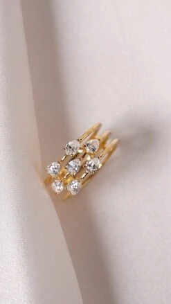 Alba Ring 18K Gold Vermeil -Lustre Jewelry Shop Alba Ring 18K Gold Vermeil 89DKJS