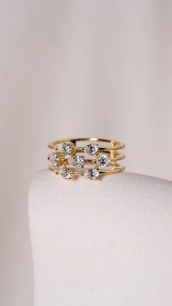 Alba Ring 18K Gold Vermeil -Lustre Jewelry Shop Alba Ring 18K Gold Vermeil 98JKSS