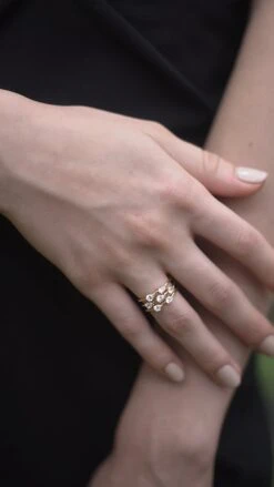 Alba Ring 18K Gold Vermeil -Lustre Jewelry Shop Alba Ring 18K Gold Vermeil JKDKS