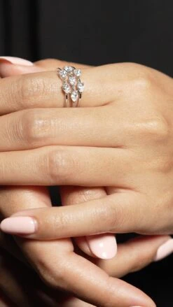 Alba Ring White Gold Plated -Lustre Jewelry Shop Alba Ring Silver 363632