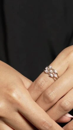 Alba Ring White Gold Plated -Lustre Jewelry Shop Alba Ring Silver 998483