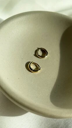 Alix Nude Huggie 18K Gold Vermeil -Lustre Jewelry Shop AlixNudeHuggie YG 1