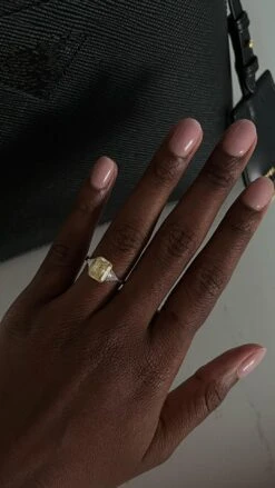 Alma Canary Radiant Ring 9K White Gold -Lustre Jewelry Shop Alma Canary Radiant Ring 8s8sa