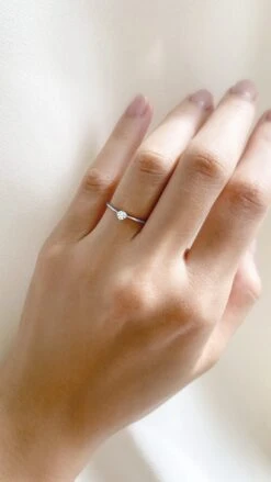 Alora Ring 9K White Gold -Lustre Jewelry Shop AloraRingWG