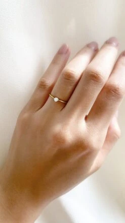 Alora Ring 9K Yellow Gold -Lustre Jewelry Shop AloraRingYG