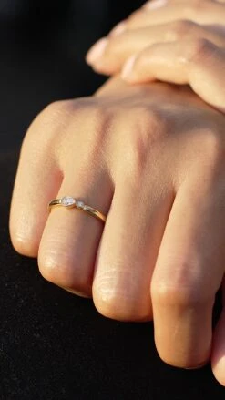 Andie Ring 18K Gold Vermeil -Lustre Jewelry Shop Andie Ring Yellow Gold Vermeil 4844832