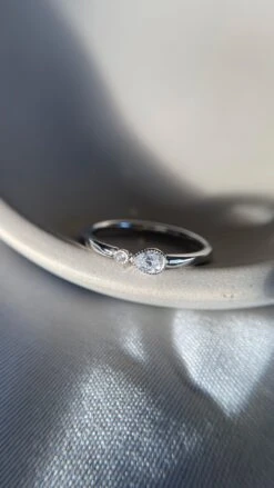 Andie Ring White Gold Plated -Lustre Jewelry Shop AndieRing WG Still2