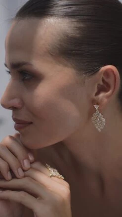 Antoinette Chandeliers 18K Gold Vermeil -Lustre Jewelry Shop Antoinette Chandeliers Gold Vermeil KJDSNS