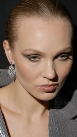 Antoinette Chandeliers White Gold Plated -Lustre Jewelry Shop Antoinette Chandeliers Silver D987DH