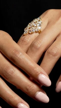 Antoinette Ring 18K Gold Vermeil -Lustre Jewelry Shop Antoinette Ring Gold Vermeil 878787JNJKNA