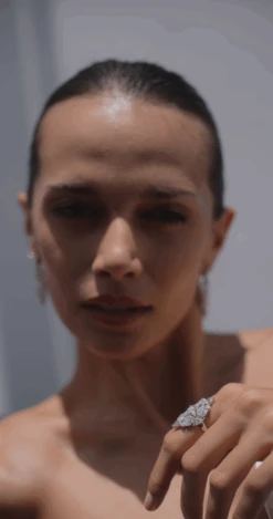 Antoinette Ring White Gold Plated -Lustre Jewelry Shop AntoinetteRing2