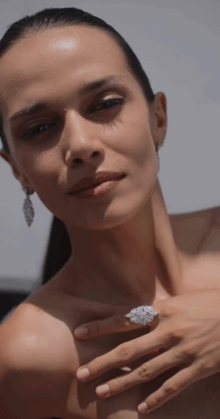 Antoinette Ring White Gold Plated -Lustre Jewelry Shop AntoinetteRing3