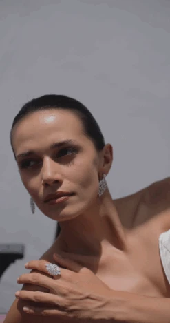 Antoinette Ring White Gold Plated -Lustre Jewelry Shop AntoinetteRing5