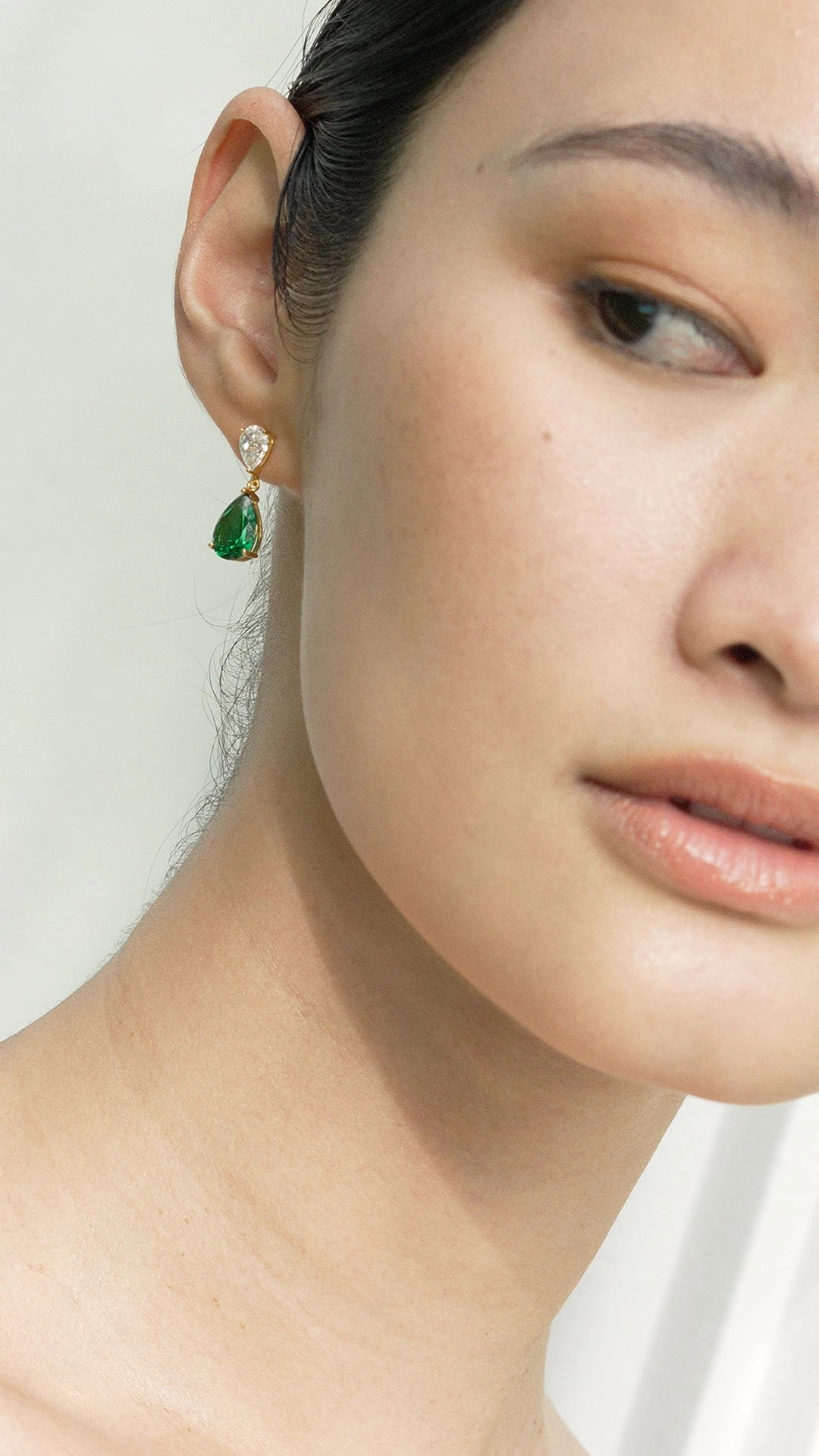 Arabella Emerald Earrings 18K Gold Vermeil 17 Arabella Emerald Earrings 18K Gold Vermeil - Image 15
