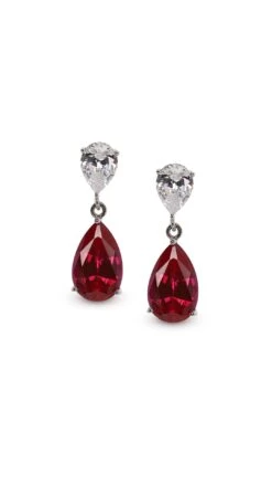 Arabella Ruby Earrings White Gold -Lustre Jewelry Shop Arabella Ruby Earrings White Gold 0DSS