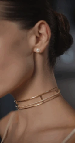 Araminta Collar Necklace 18K Gold Vermeil -Lustre Jewelry Shop AramintaChokerNecklace1