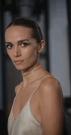 Araminta Collar Necklace 18K Gold Vermeil -Lustre Jewelry Shop AramintaChokerNecklace6