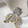Aster Canary Chandelier Earrings White Gold Plated 1 Aster Canary Chandelier Earrings White Gold Plated -Lustre Jewelry Shop Aster Canary Chandelier Earrings White Gold Plated 78JKD