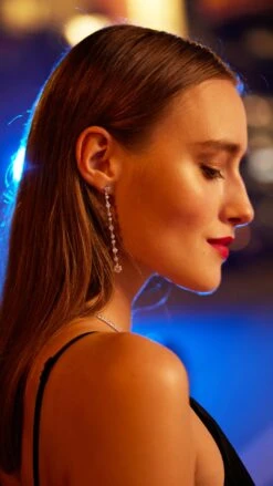 Audrey Drops White Gold Plated -Lustre Jewelry Shop AudreyDrops LS